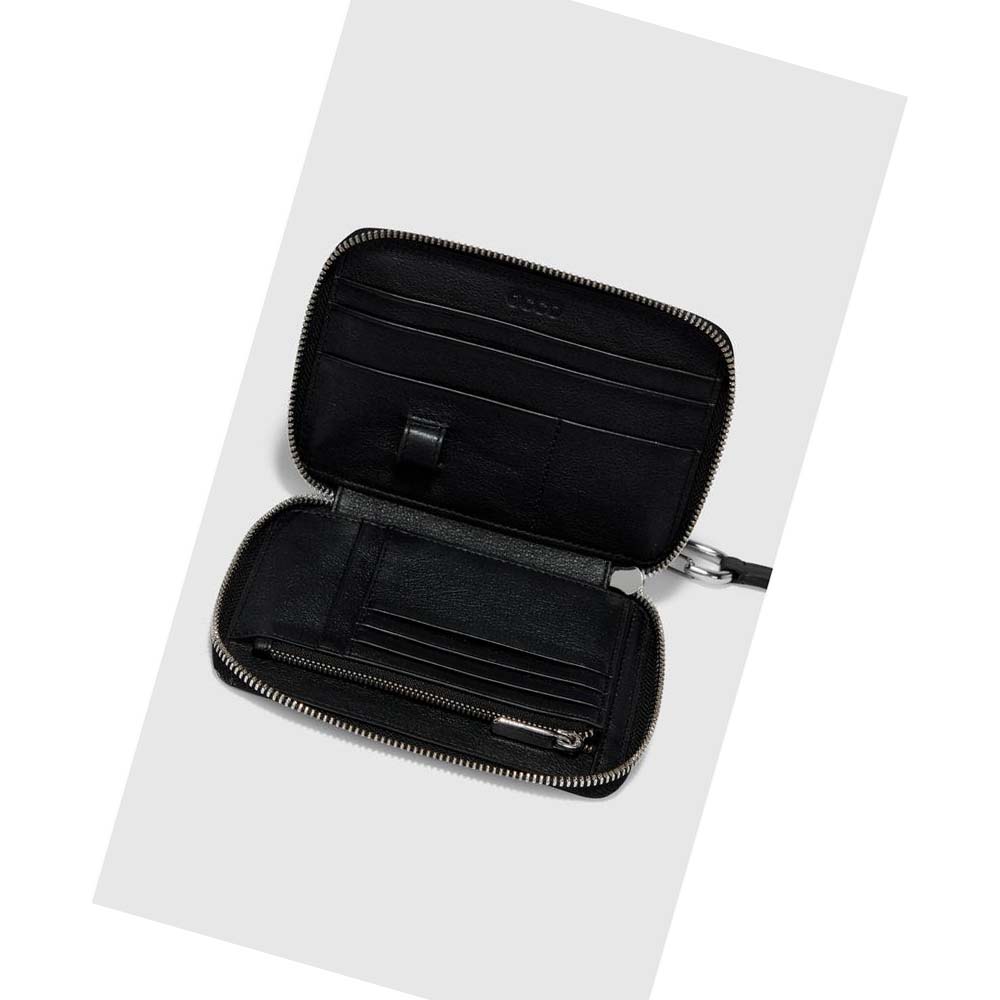 Women's Ecco Journey Passport Cardholders Black | SG 316OKI